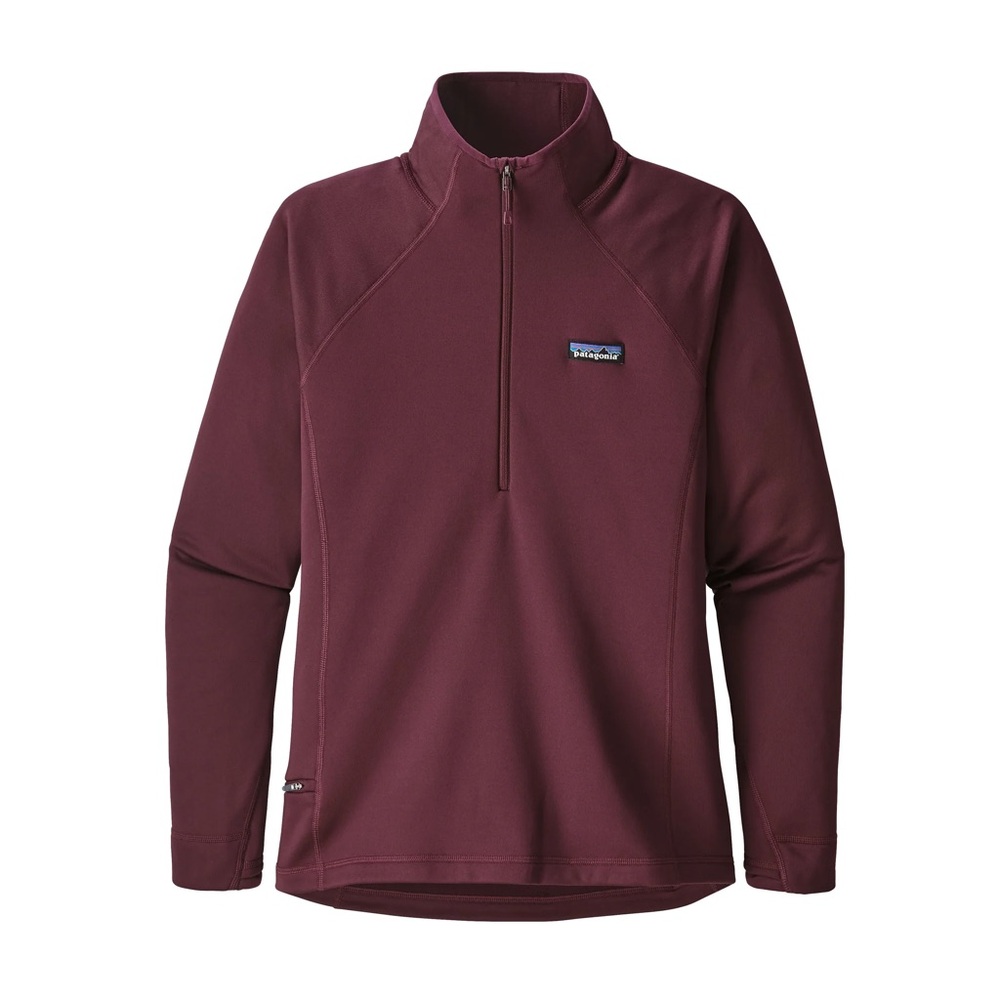 Patagonia Women’s Crosstrek Jacket Quarter 1/4 Zip Polartec Fleece Burgundy XL